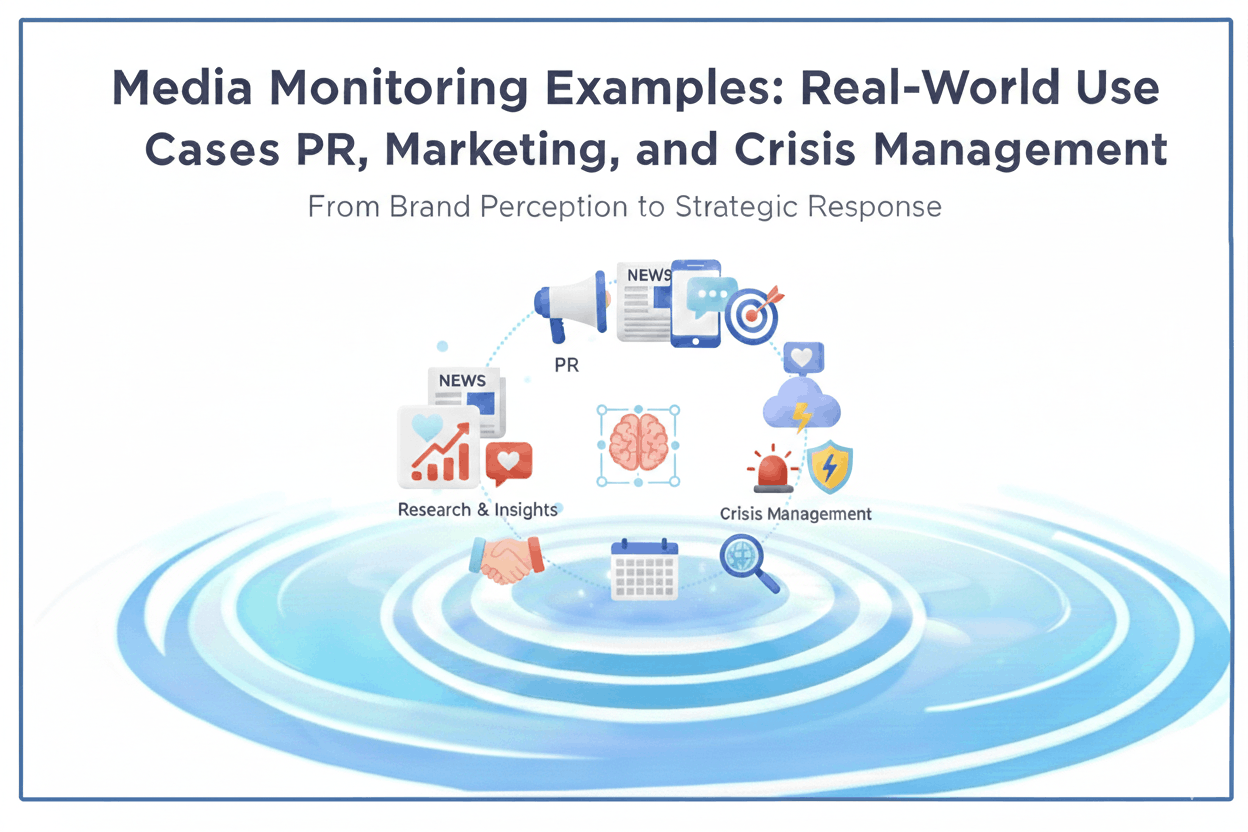 Media Monitoring Examples: Real-World Use Cases Across PR, Marketing, and Crisis Management